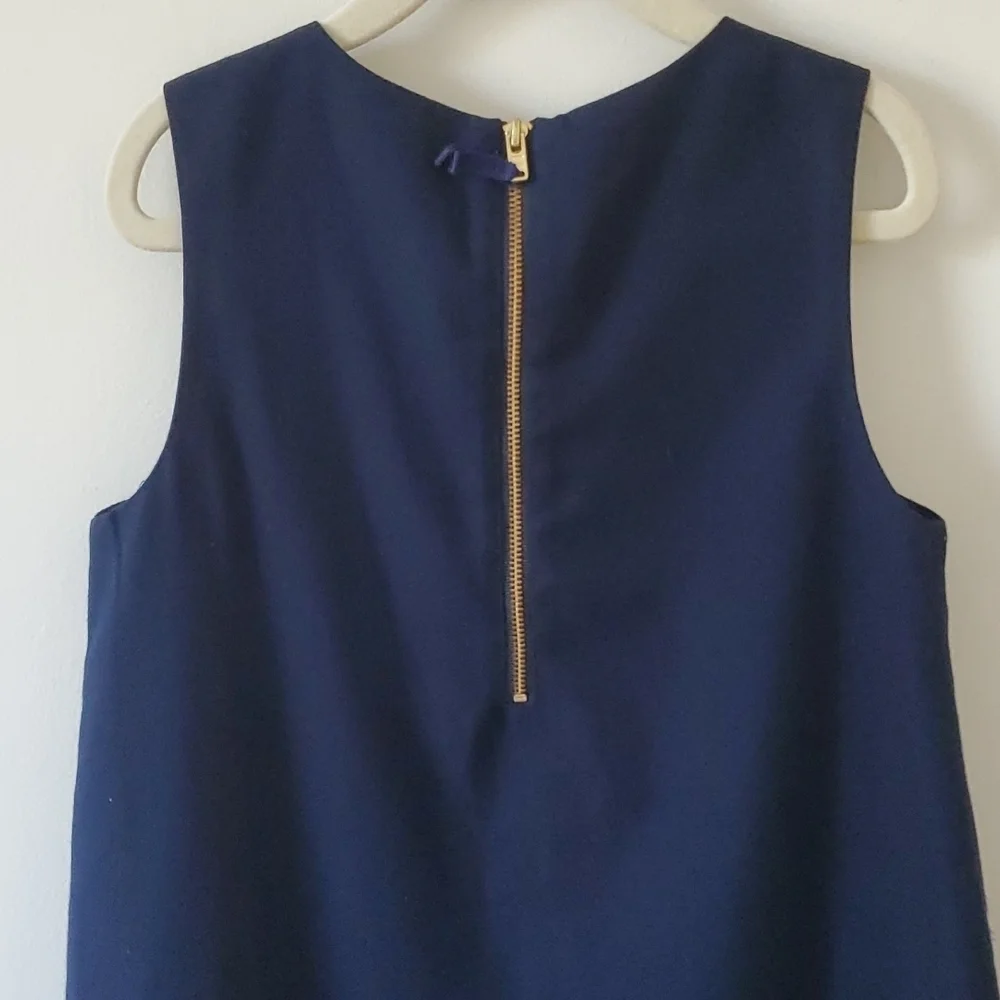 Crewcuts Navy Blue Ruffle Dress sz 6